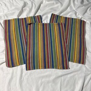 Pier 1 Havana Stripe Placemats – Set of 3 | Colorful Coastal Table Decor